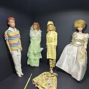 Three Vintage Midge Dolls And Allen Doll